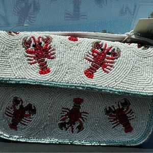 Beaded Lobster Shoulder Bag